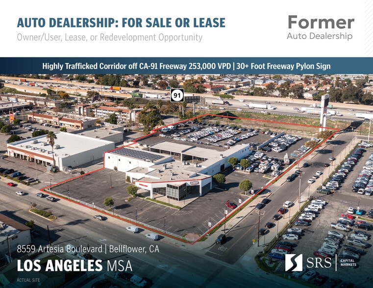 Primary Photo Of 8559 Artesia Blvd, Bellflower Auto Dealership For Lease