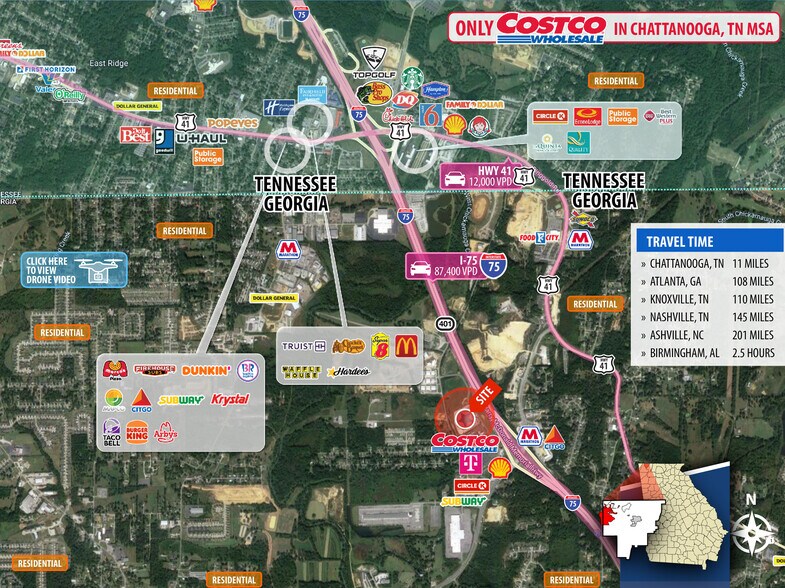 More Photos Of 350 Cobb Pky, Ringgold Freestanding For Lease