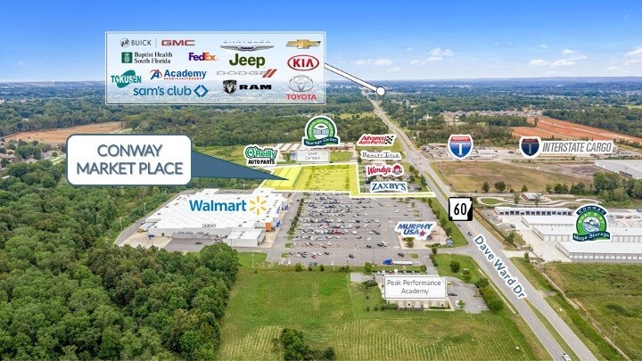 More Photos Of 3820 Dave Ward Dr, Conway Storefront For Lease