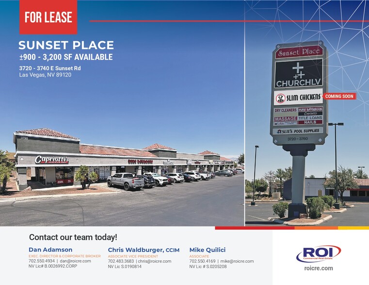 Primary Photo Of 3720-3740 E Sunset Rd, Las Vegas Unknown For Lease