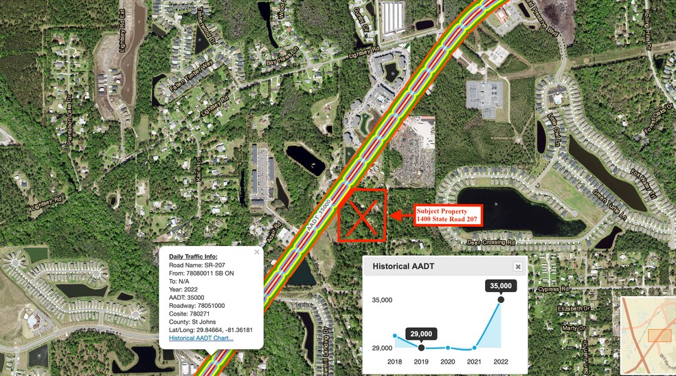 More Photos Of 1400 State Road 207, Saint Augustine Land For Sale