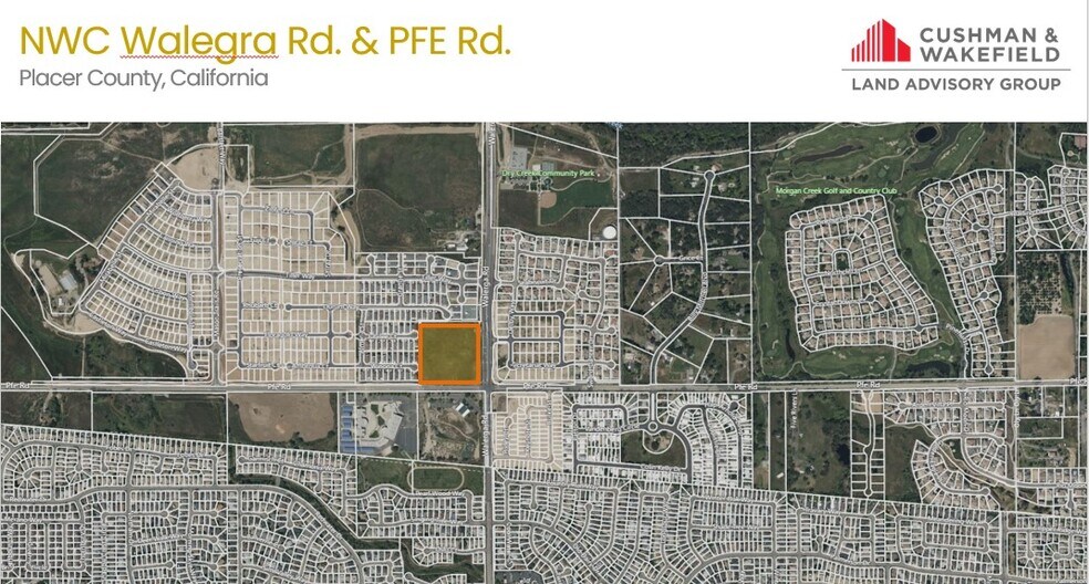 Primary Photo Of Walerga Rd @ PFE Rd, Roseville Land For Sale