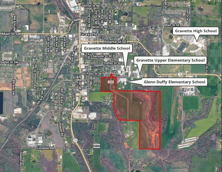Primary Photo Of 86.04 AC 8th Ave SE & El Paso St SE, Gravette Land For Sale