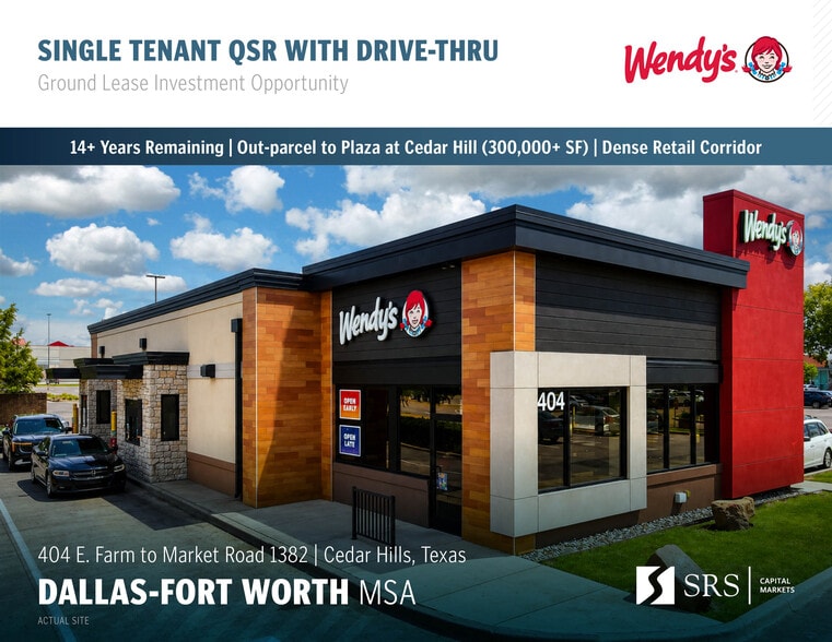Primary Photo Of 404 E FM 1382, Cedar Hill Fast Food For Sale
