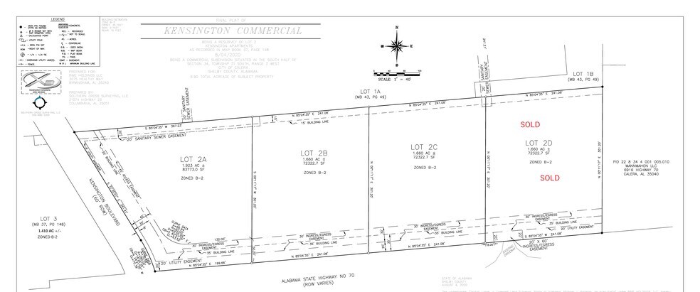 More Photos Of 7028 Highway 70, Calera Land For Sale