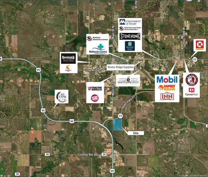 More Photos Of 3102 Main Street, Watford City Industrial For Sale