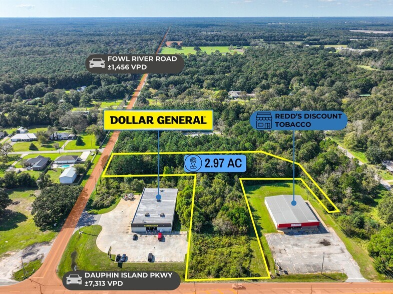 More Photos Of adj. to 3280 Fowl River Road, Theodore Land For Sale
