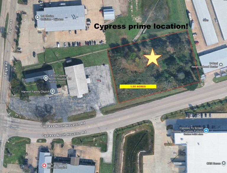 Primary Photo Of 14950 Cypress North Houston Rd, Cypress Land For Sale