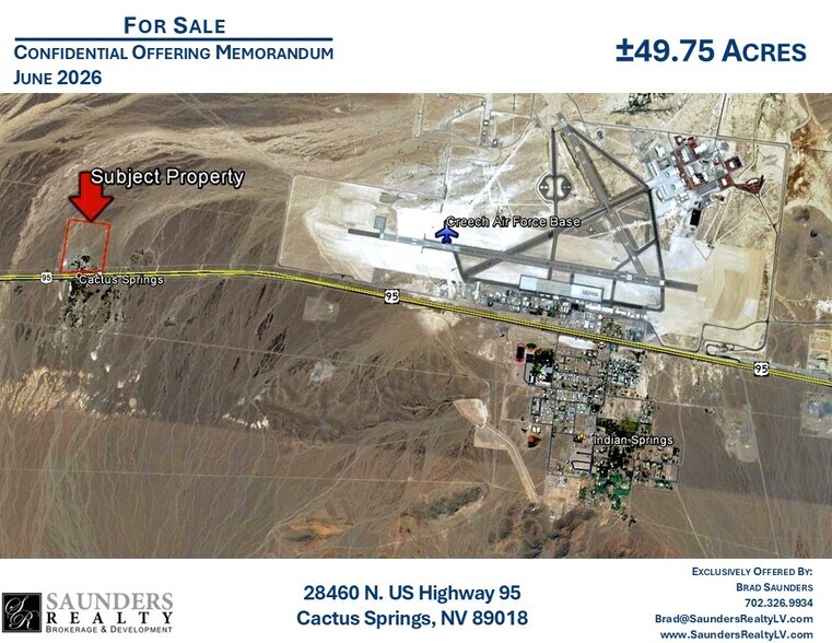More Photos Of 28460 N US Highway 95, Indian Springs Land For Sale