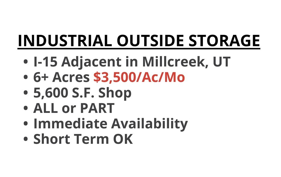 Primary Photo Of 179 W Central Ave, Salt Lake City Land For Lease