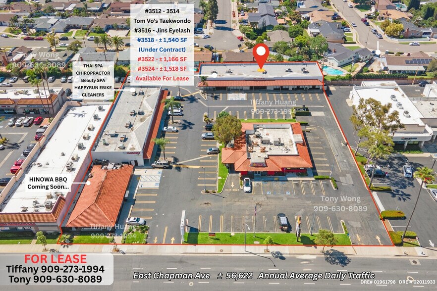 More Photos Of 3512-3538 E Chapman Ave, Orange Unknown For Lease