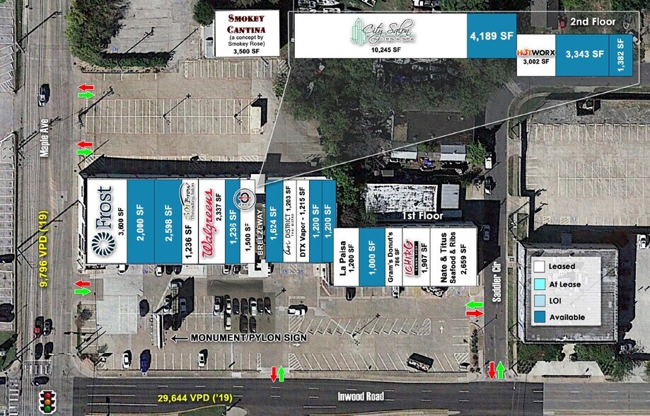 More Photos Of 2515-2555 Inwood Rd, Dallas Unknown For Lease