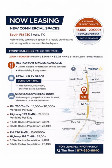 More Photos Of 13008 S FM 730, Azle Flex For Lease