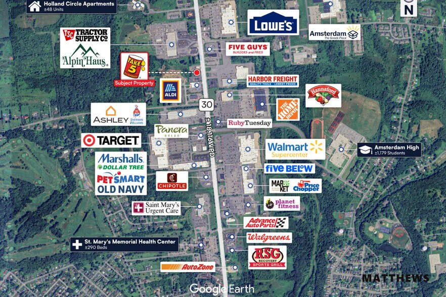 More Photos Of 4876 NY-30, Amsterdam Bowling Alley For Sale
