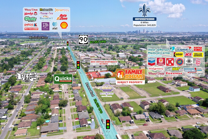 More Photos Of 1609 Ames Blvd, Marrero Freestanding For Sale