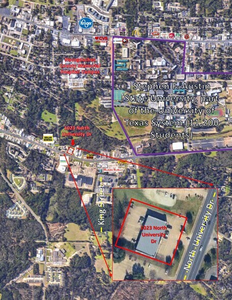 More Photos Of 1023 N University Dr, Nacogdoches Storefront For Lease