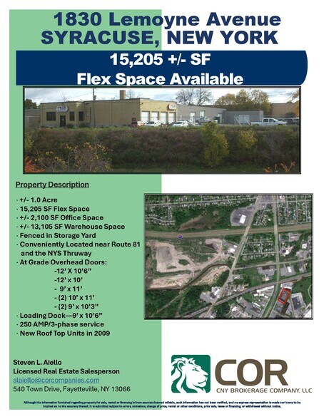 More Photos Of 1830 Lemoyne Ave, Syracuse Distribution For Sale