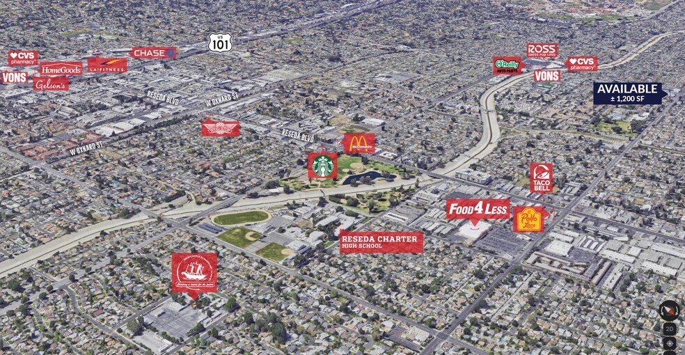 More Photos Of 19300-19306 Vanowen St, Reseda Storefront For Lease