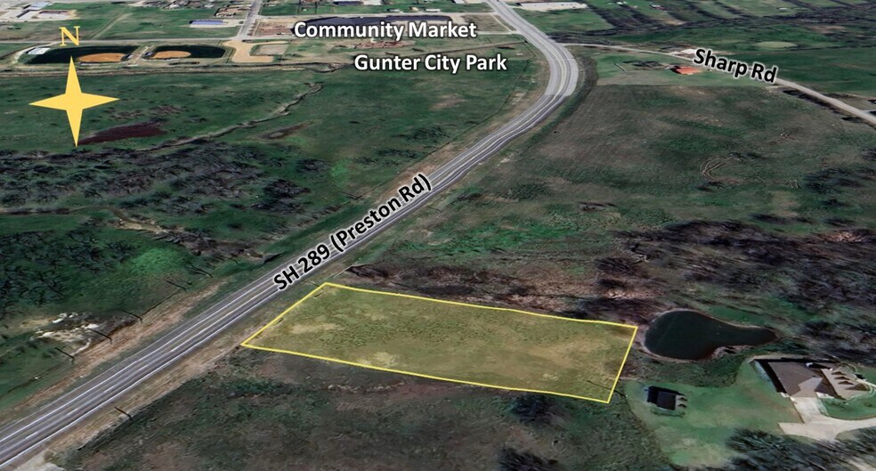 Primary Photo Of Preston Rd., Gunter Land For Sale