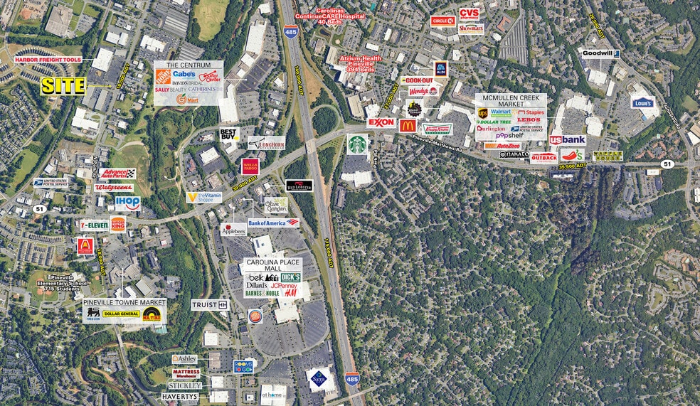 More Photos Of 597 N Polk St, Pineville Freestanding For Lease