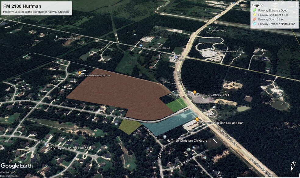 More Photos Of Farm to Market 2100 @ Fairway Crossing, Huffman Land For Sale