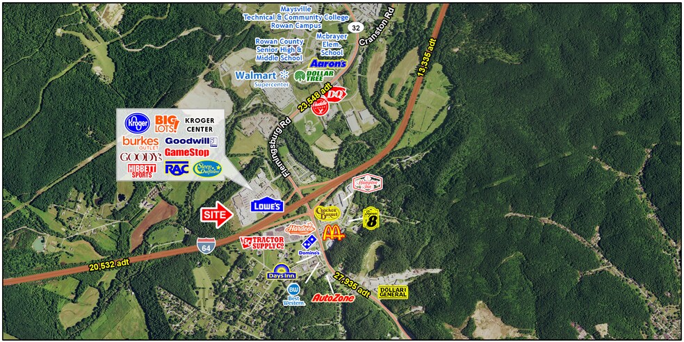 More Photos Of 300-370 Kroger Ctr, Morehead Unknown For Lease