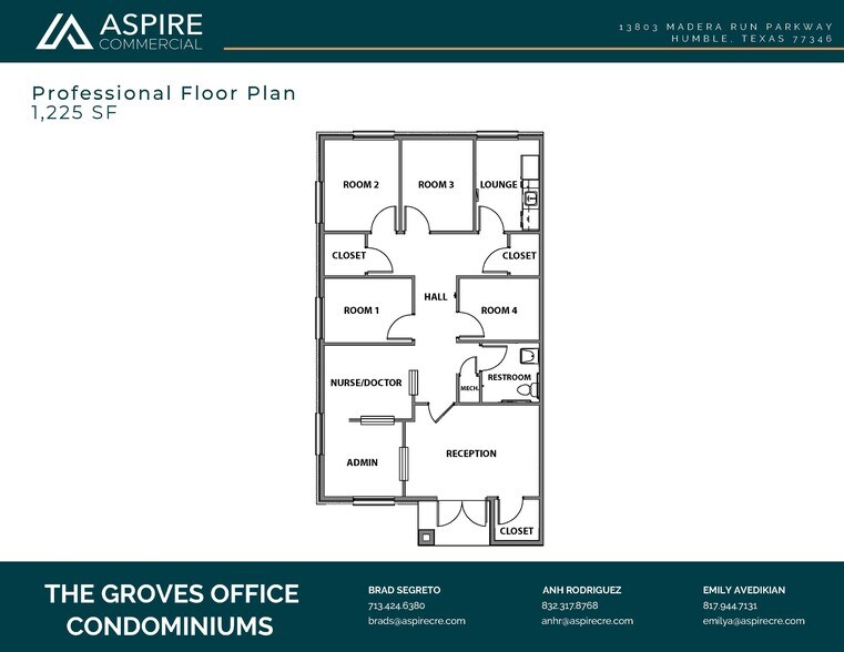 More Photos Of 13803 Madera Run, Humble Office For Sale