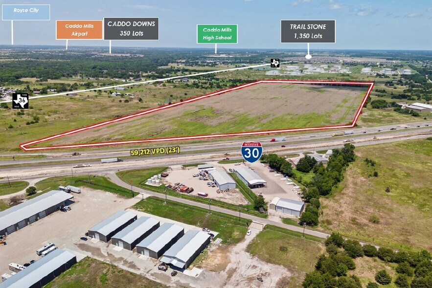 More Photos Of Interstate 30 Frontage Road @ FM 36, Caddo Mills Land For Sale