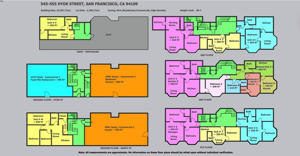 More Photos Of 545-555 Hyde St, San Francisco Apartments For Sale