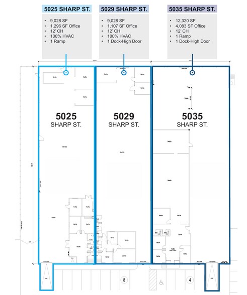 More Photos Of 5025-5035 Sharp St, Dallas Warehouse For Sale