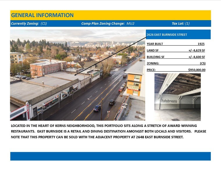 More Photos Of 2626 E Burnside St, Portland Storefront For Sale