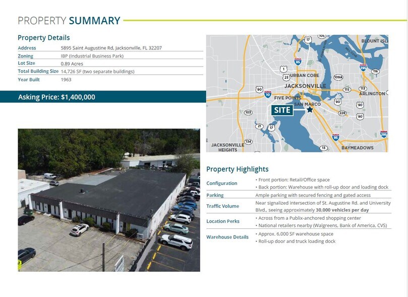 More Photos Of 5895 Saint Augustine Rd, Jacksonville Light Distribution For Sale