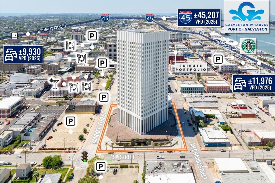 Primary Photo Of One Moody Plz, Galveston Office For Sale