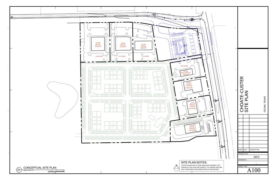 More Photos Of Custer @ Choate Parkway, Celina Land For Sale