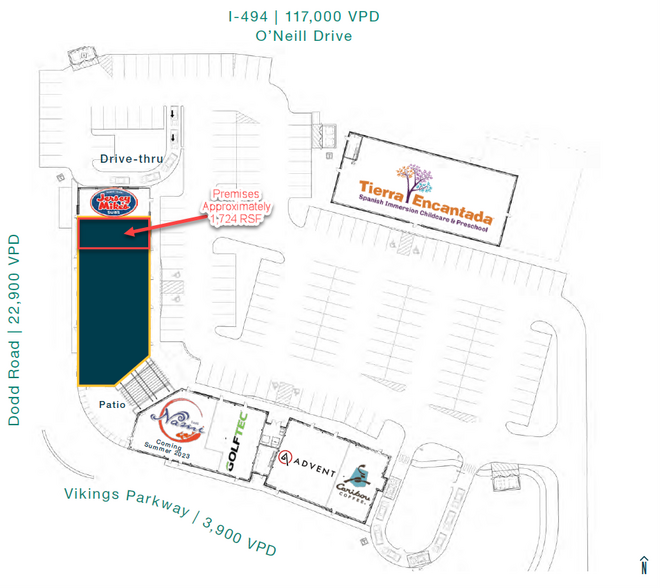 More Photos Of 855 Vikings Parkway, Eagan Restaurant For Lease