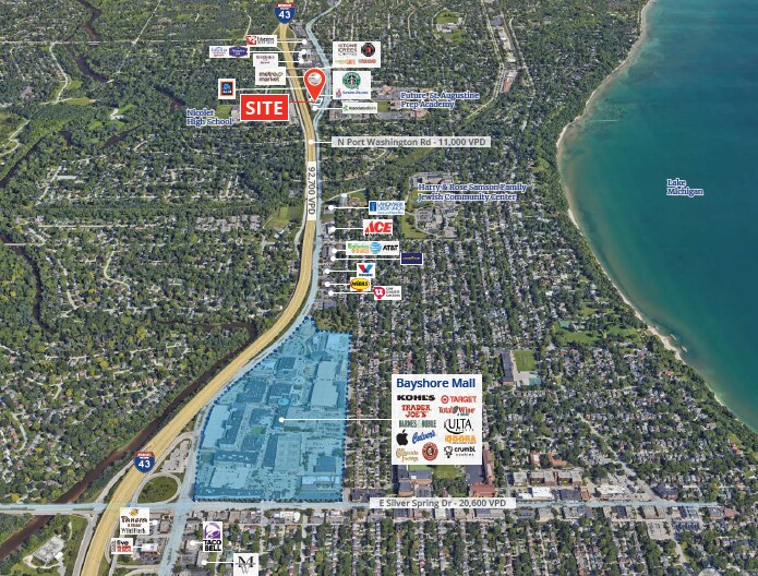 More Photos Of Port Washington/I-43 & Greentree Rd, Milwaukee Land For Sale