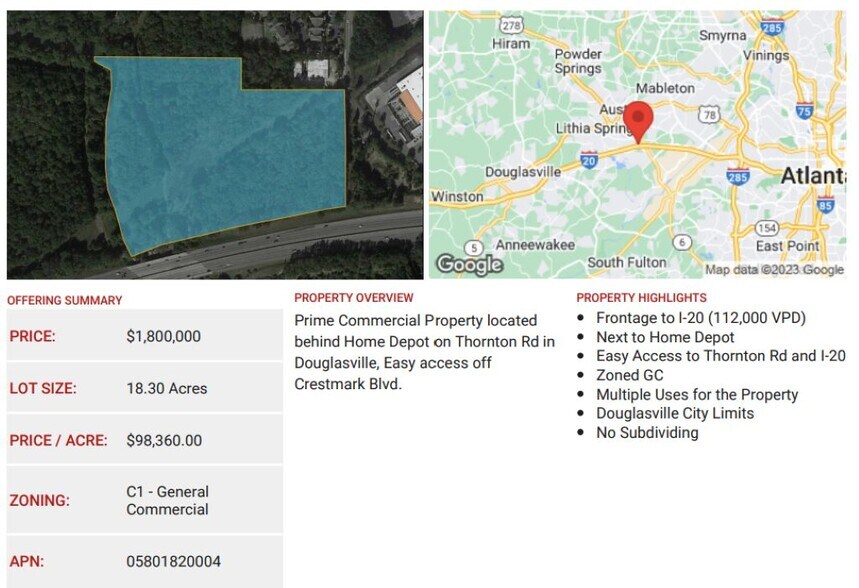 More Photos Of 0 Crestmark, Lithia Springs Land For Sale