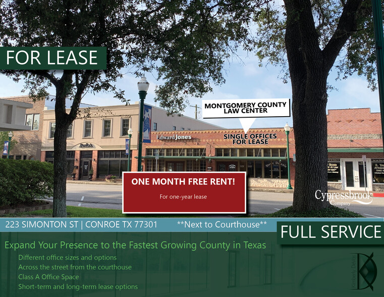 Primary Photo Of 221-223 Simonton St, Conroe Office For Lease