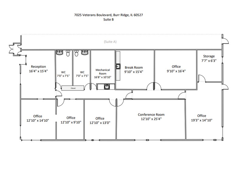 More Photos Of 7025-7035 Veterans Blvd, Burr Ridge Office For Sale