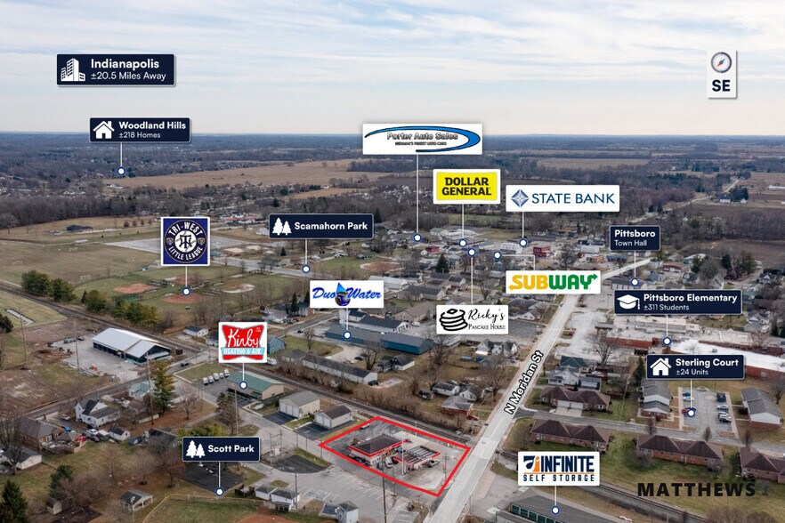 More Photos Of 301 N Meridian St, Pittsboro Convenience Store For Sale