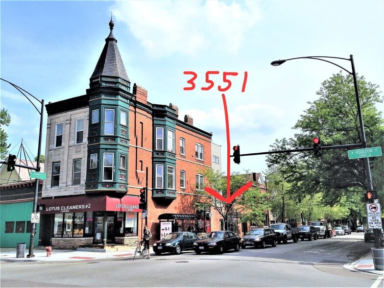 Primary Photo Of 3551 N Damen Ave, Chicago Storefront Retail Residential For Lease