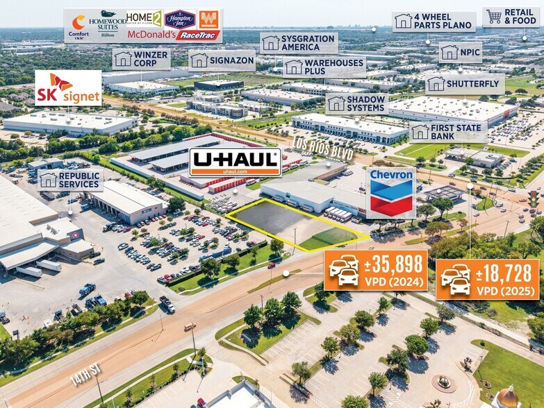 More Photos Of 4120 14th St, Plano Land For Lease