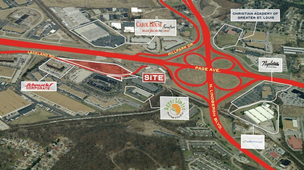Primary Photo Of 11329 Lackland Rd, Maryland Heights Land For Sale