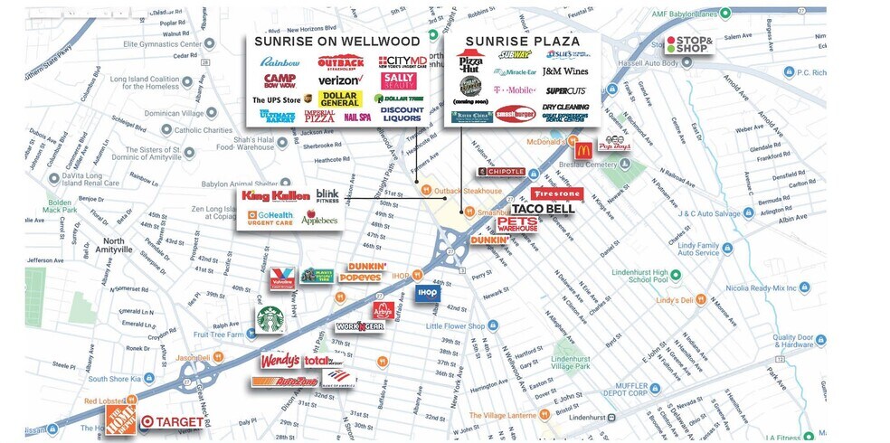 More Photos Of 36-84 E Sunrise Hwy, Lindenhurst General Retail For Lease