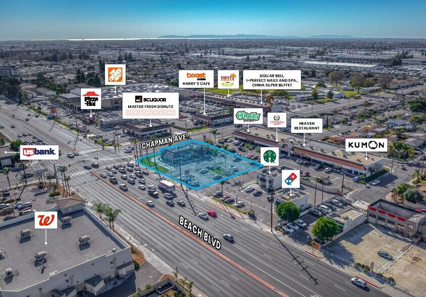 More Photos Of NWC BEACH BLVD & CHAPMAN AVE, Stanton Fast Food For Lease