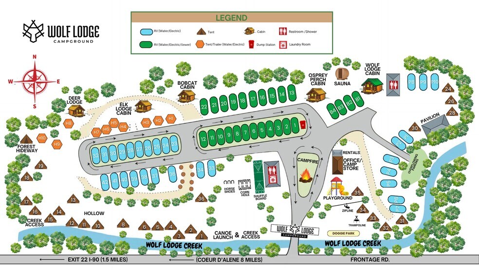 More Photos Of 12329 E Frontage Rd, Coeur d'Alene Trailer Camper Park For Sale