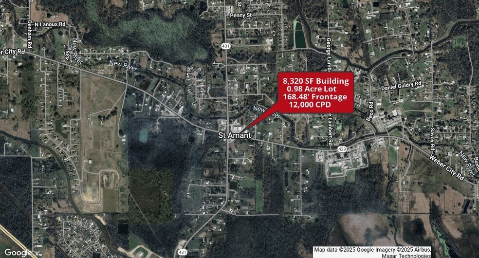 More Photos Of 44034 Highway 429, Saint Amant Freestanding For Lease