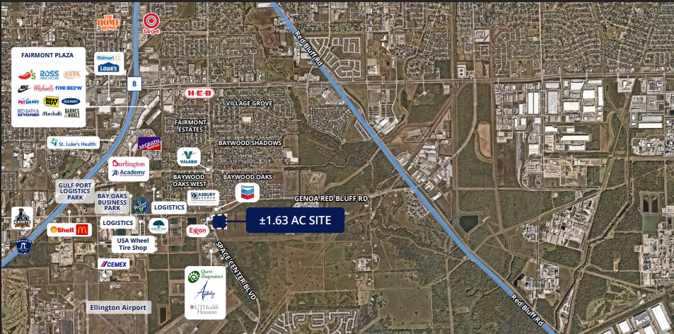 More Photos Of SEC Genoa Red Bluff & Space Center Blvd, Houston Land For Sale