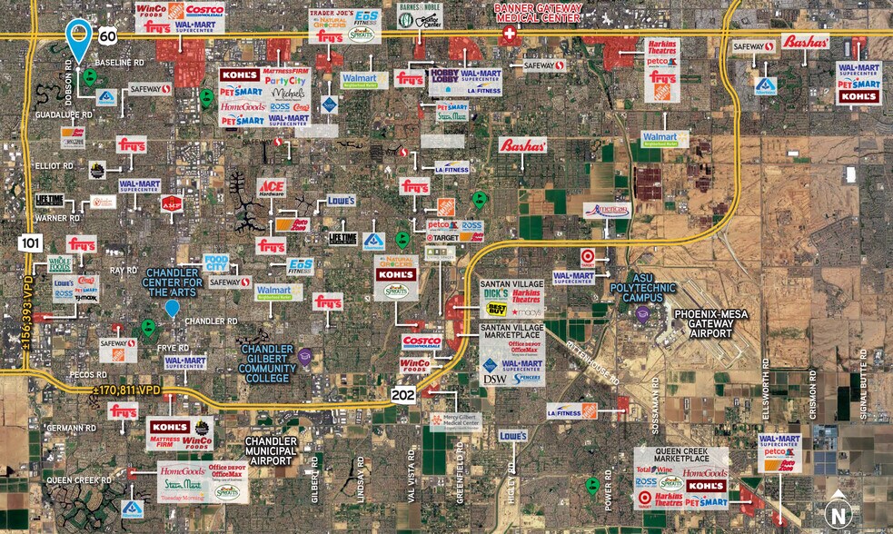 More Photos Of W Baseline Rd & Dobson Rd, Mesa Land For Lease