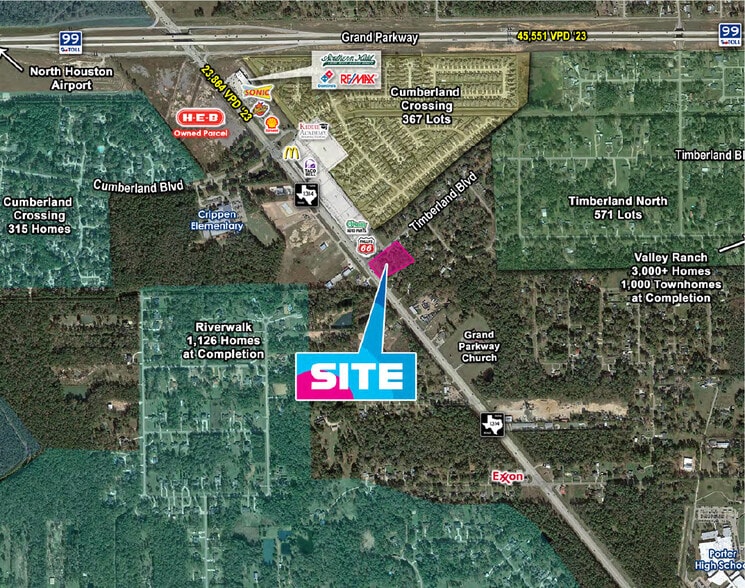 Primary Photo Of FM 1314 & Timberland Blvd, Porter Land For Sale